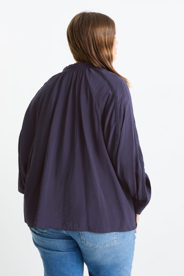 Damen - Bluse - dunkelblau