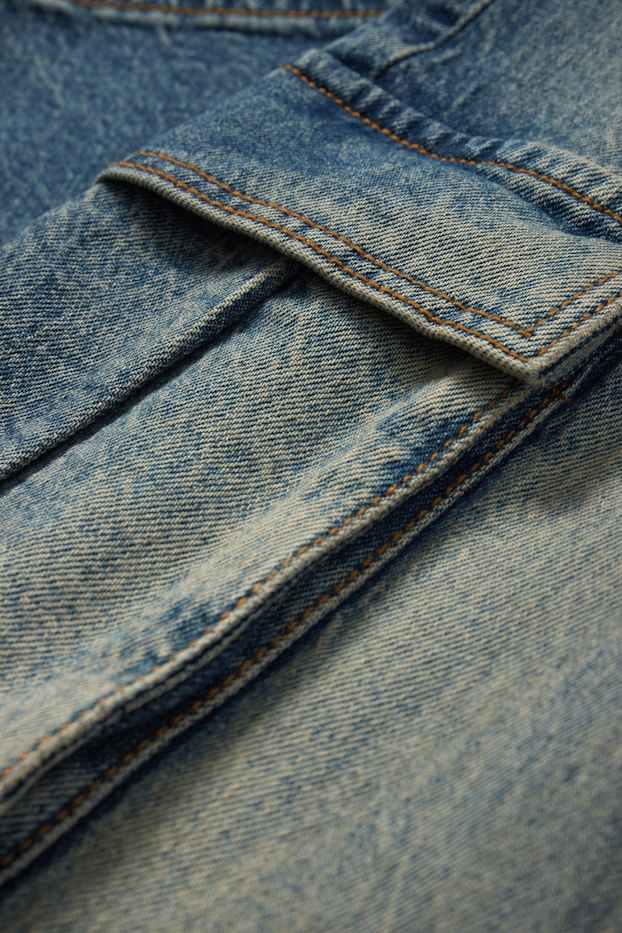 Nena - Cargo jeans - wide leg - texà blau