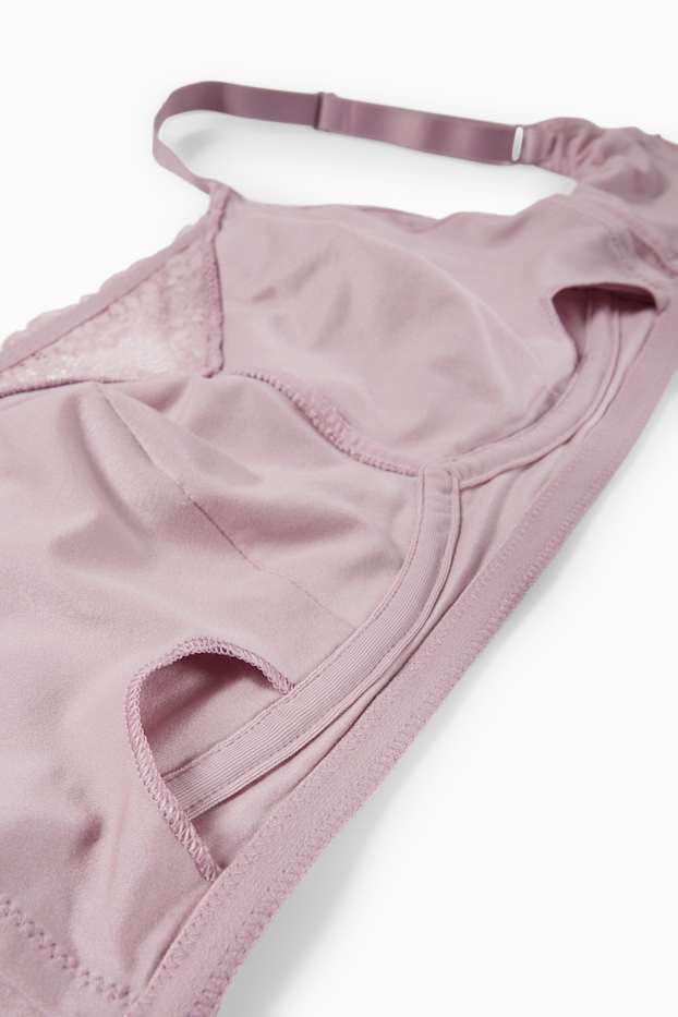 Donna - Reggiseno post operatorio senza ferretti - viola chiaro
