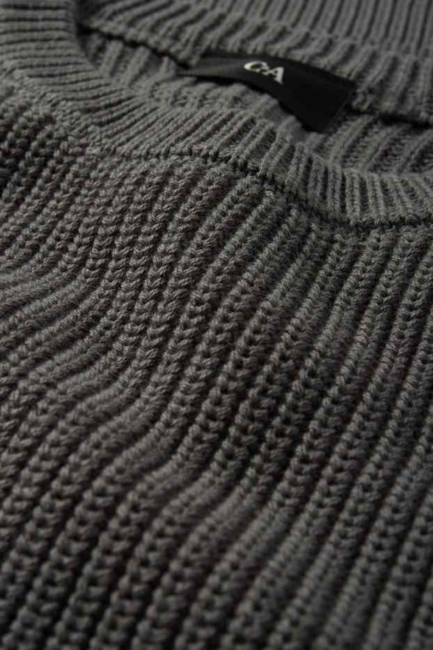 Home - Jersei - de canalé - gris