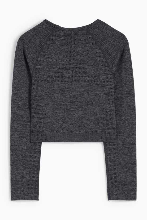Femmes - Haut court de sport - protection UV - gris anthracite