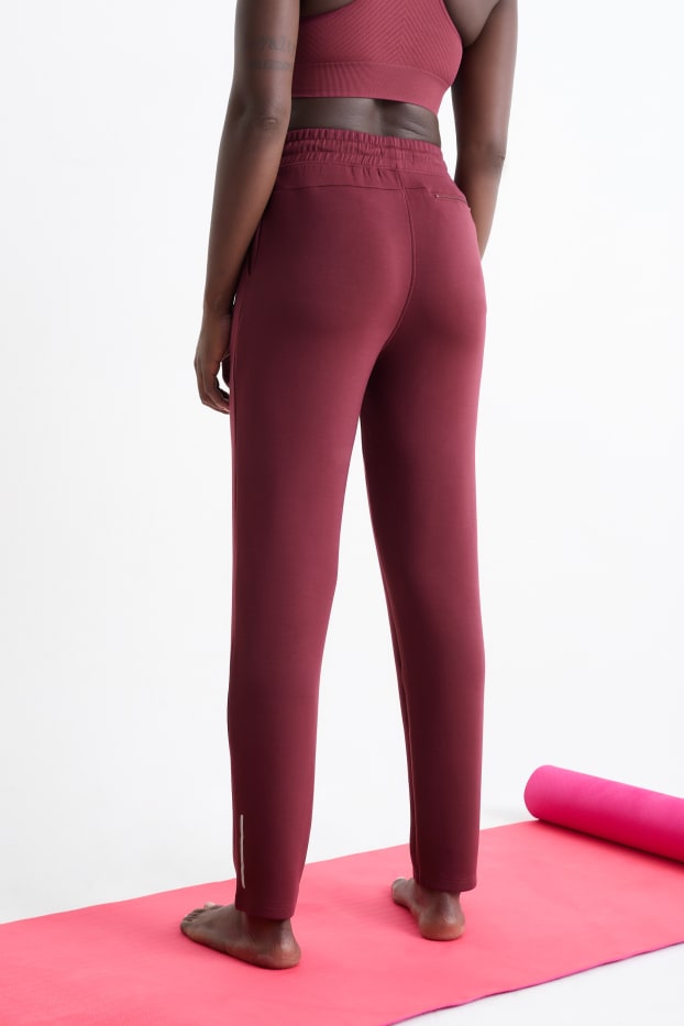 Dames - Sportbroek - donkerrood