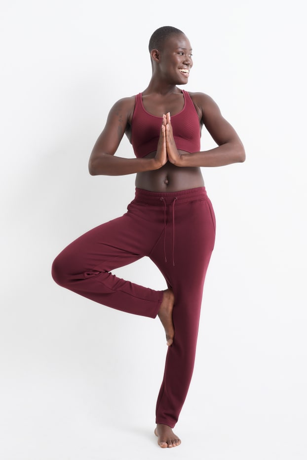 Dames - Sportbroek - donkerrood