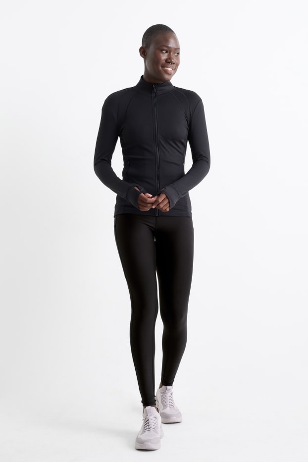 Women - Active leggings - 4-Way Stretch - UV protection - black