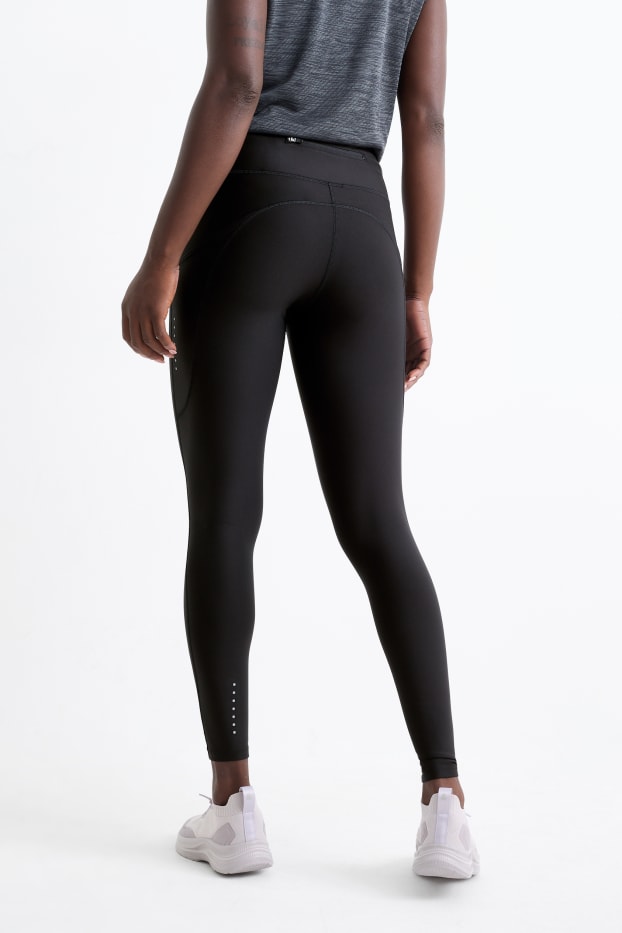 Women - Active leggings - 4-Way Stretch - UV protection - black