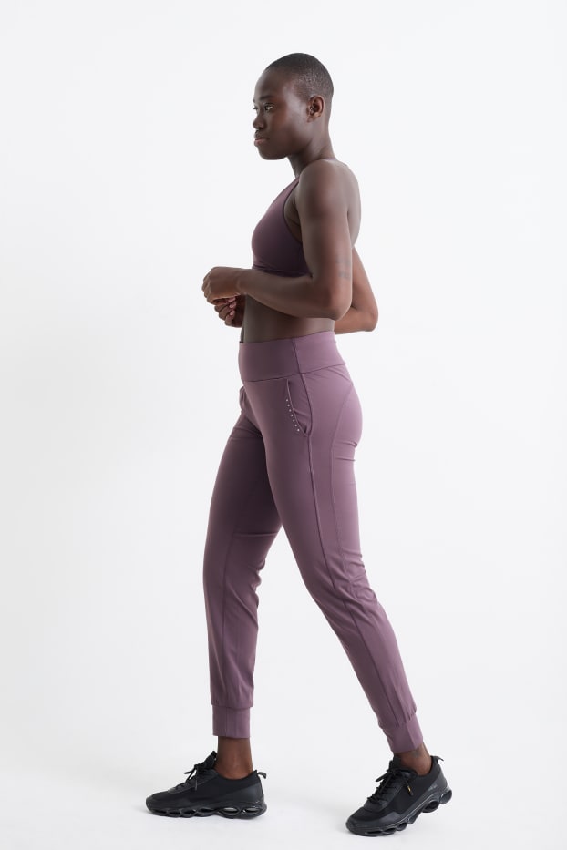 Damen - Funktionshose - 4 Way Stretch - UV-Schutz - violett