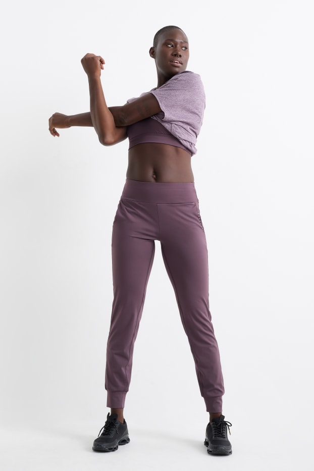 Damen - Funktionshose - 4 Way Stretch - UV-Schutz - violett