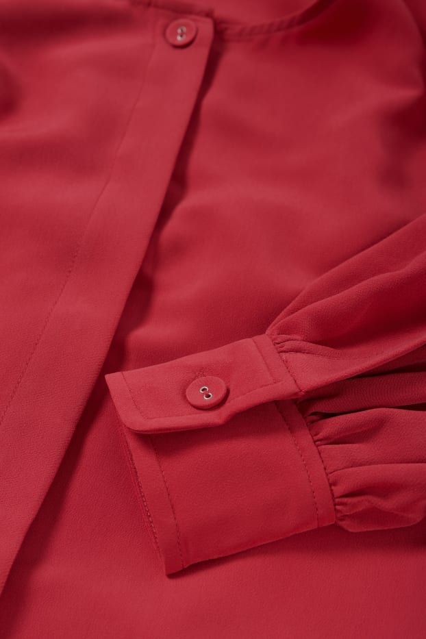 Femmes - Robe-chemisier - rouge