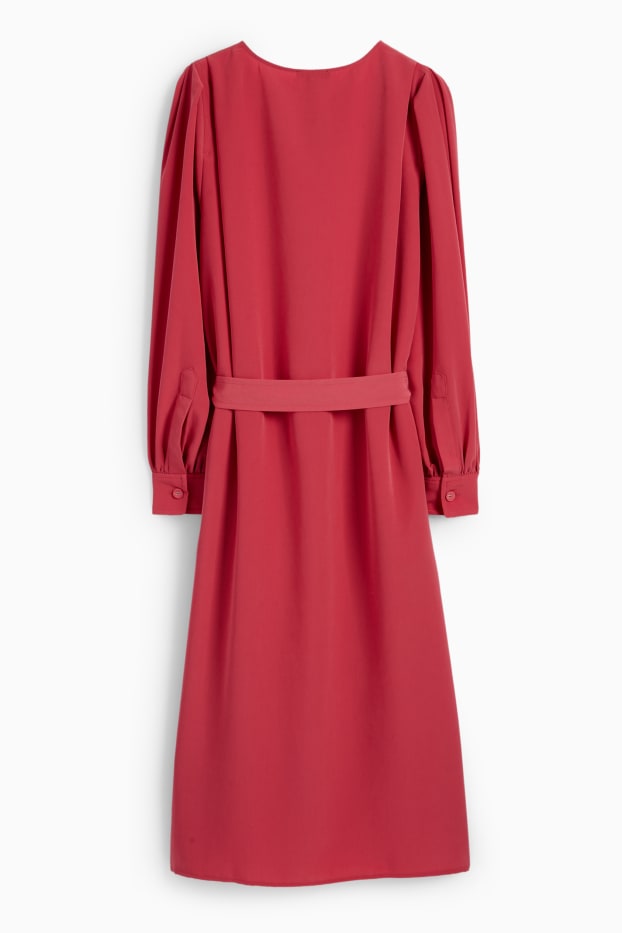 Femmes - Robe-chemisier - rouge