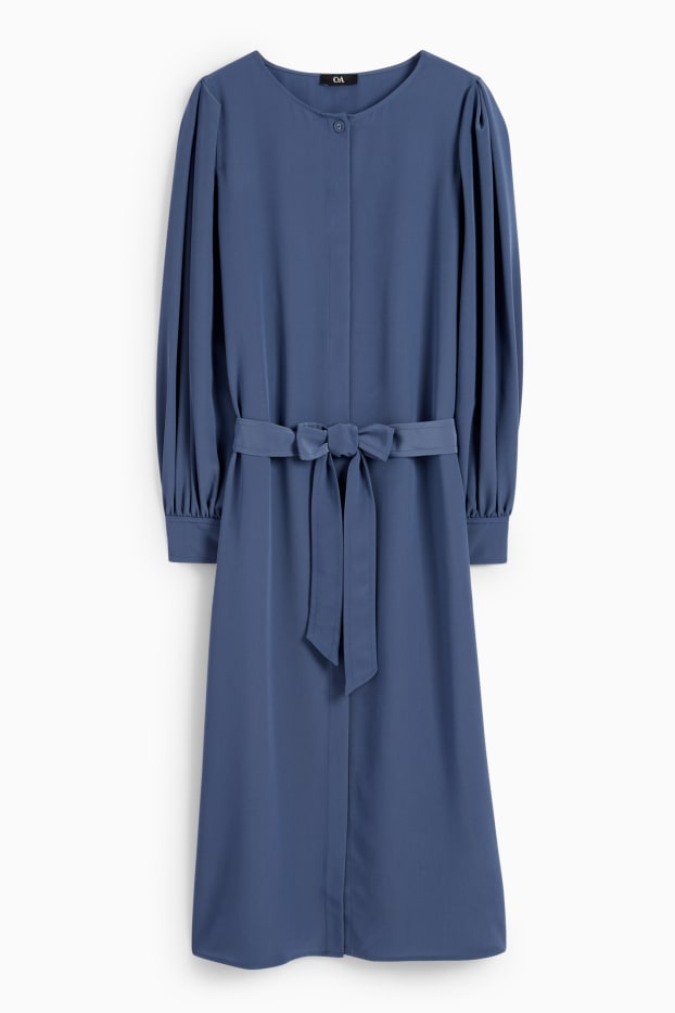 Femmes - Robe-chemisier - bleu