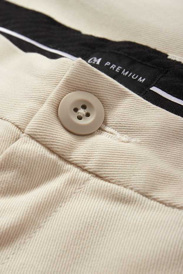 Hommes - Chino - tapered fit - beige clair