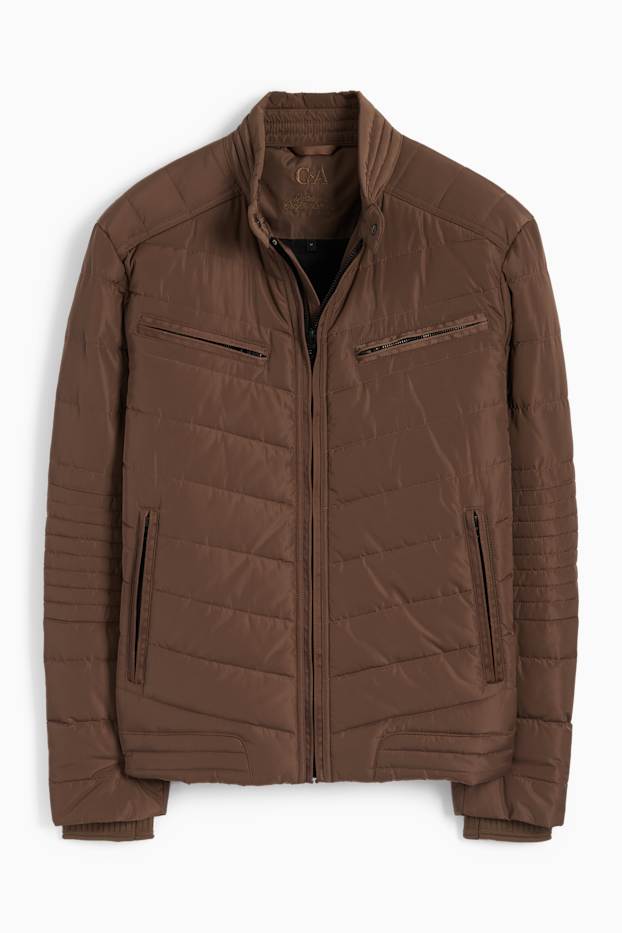 Men - Quilted jacket - brown