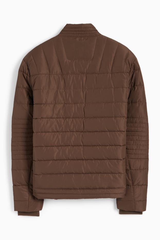 Men - Quilted jacket - brown