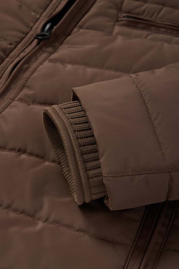 Men - Quilted jacket - brown