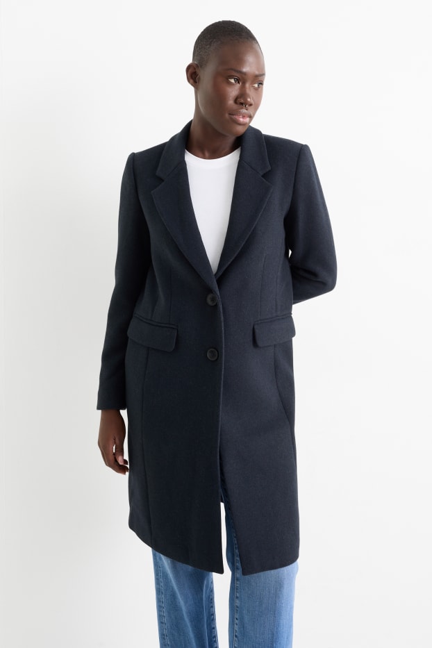 Damen - Mantel - dunkelblau