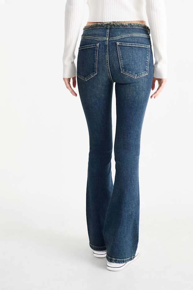 Dona - Flared jeans - mid waist - LYCRA® - texà blau fosc