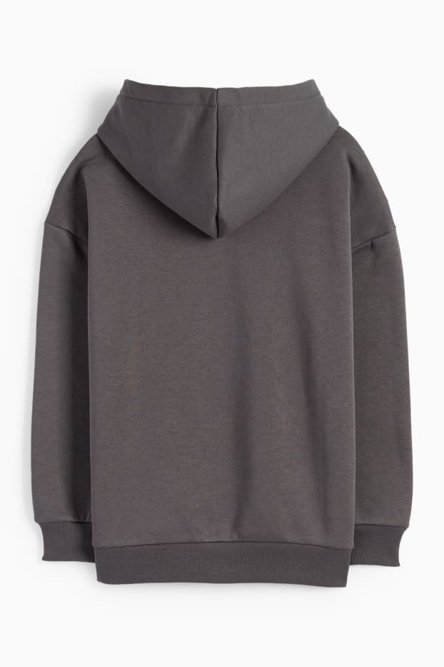 Enfants filles - Lilo & Stitch - sweat à capuche - gris foncé