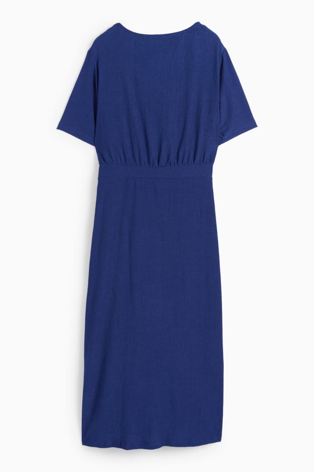 Dona - Vestit encreuat - blau fosc