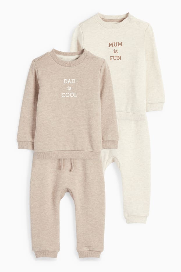 Baby Buben - Multipack 2er - Baby-Outfit - 4 teilig - beige