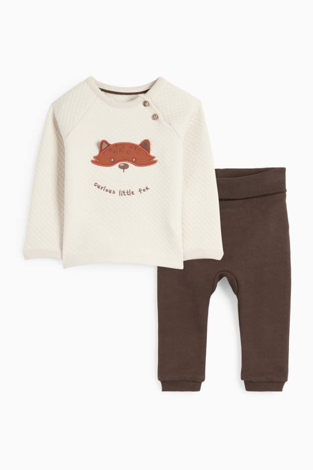 Baby Buben - Fuchs - Baby-Outfit - 2 teilig - beige