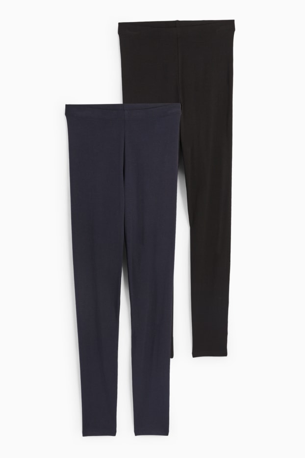 Dona - Paquet de 2 bàsics - leggings  - blau/negre