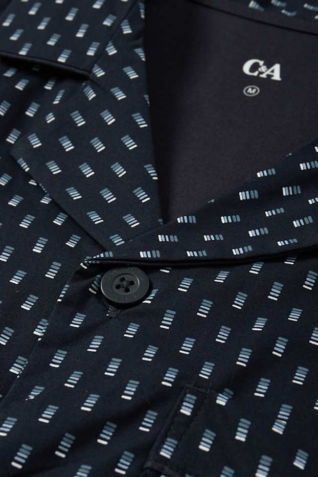 Uomo - Pigiama - fantasia - blu scuro