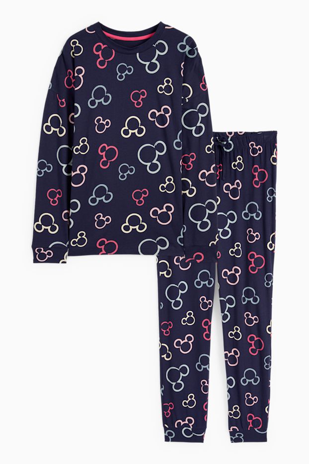 Femmes - Pyjama - Mickey Mouse - bleu foncé