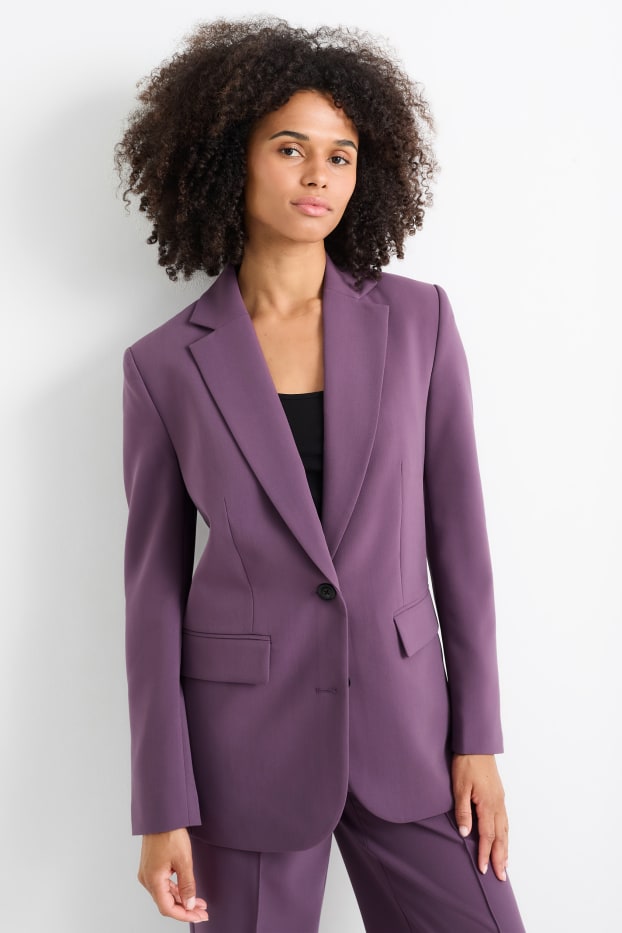 Femei - Blazer office - relaxed fit - violet