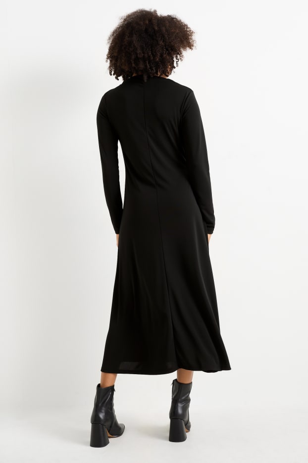 Dona - Vestit de punt de mitja - negre