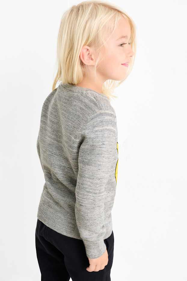 Kinderen: jongens - Pokémon - trui - licht grijs-mix