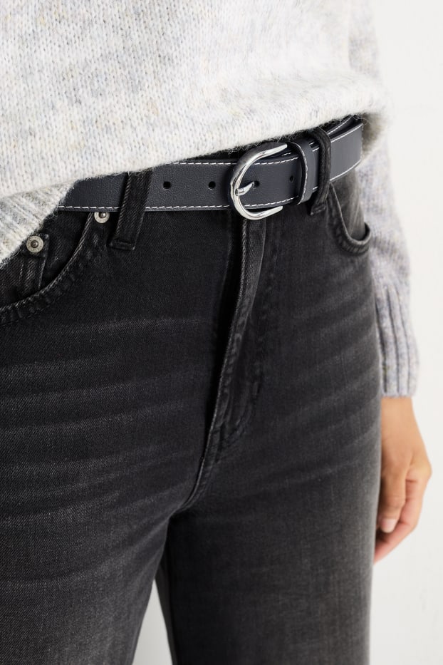 Dames - Riem - imitatieleer - zwart