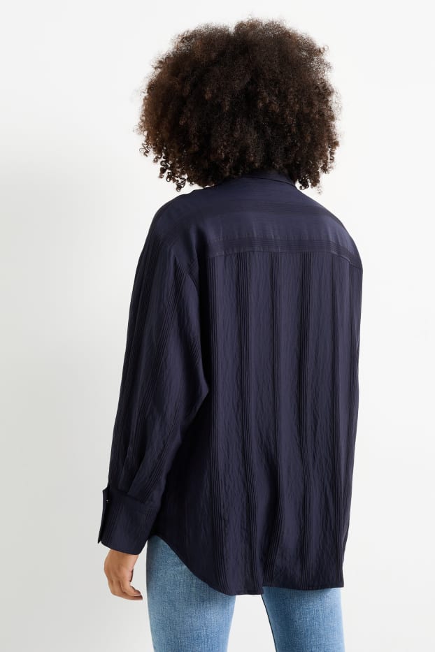 Women - Blouse - dark blue