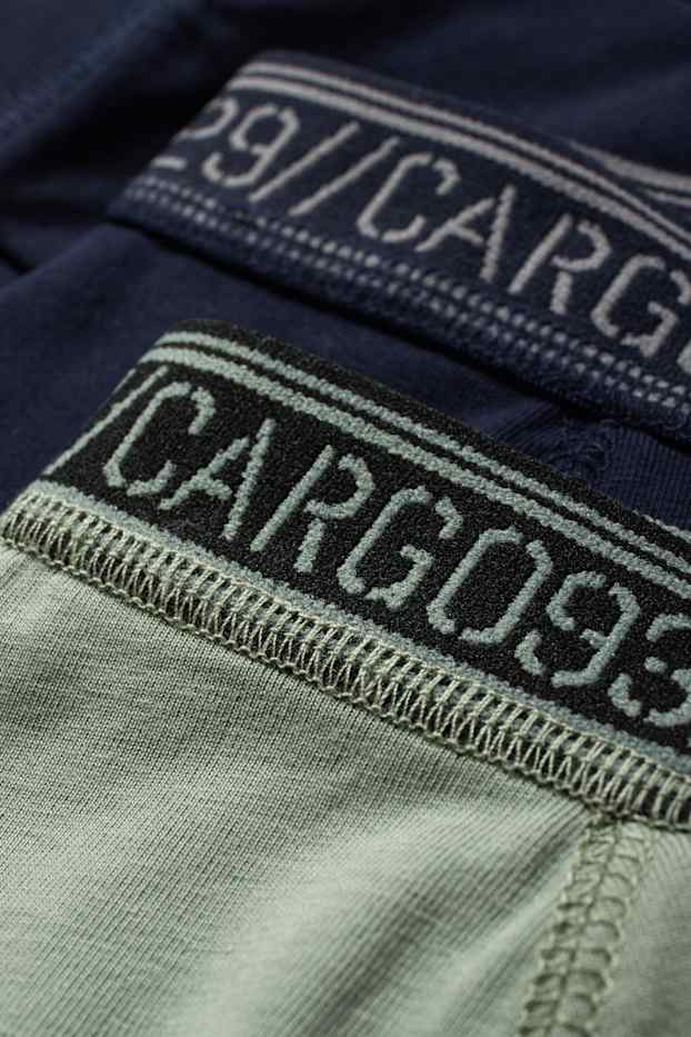 Enfants garçons - Lot de 2 - caleçons longs - bleu foncé