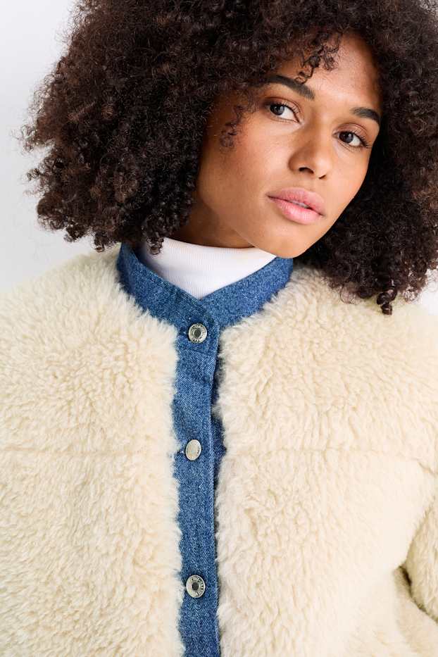 Dona - Jaqueta - look 2 en 1 - beix clar