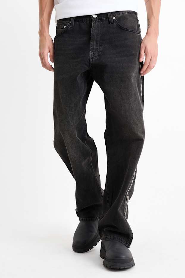Herren - Relaxed Jeans - schwarz