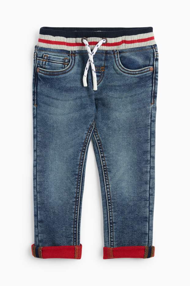 Kinder Jungen - Slim Jeans - Thermojeans - Jog Denim - jeansblau