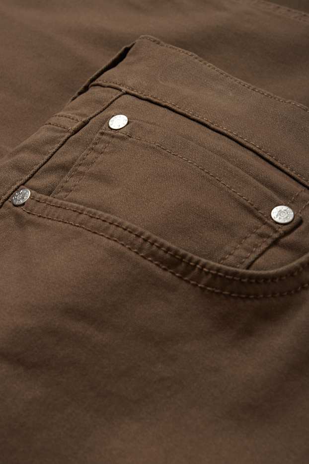Uomo - Pantaloni termici - regular fit - marrone