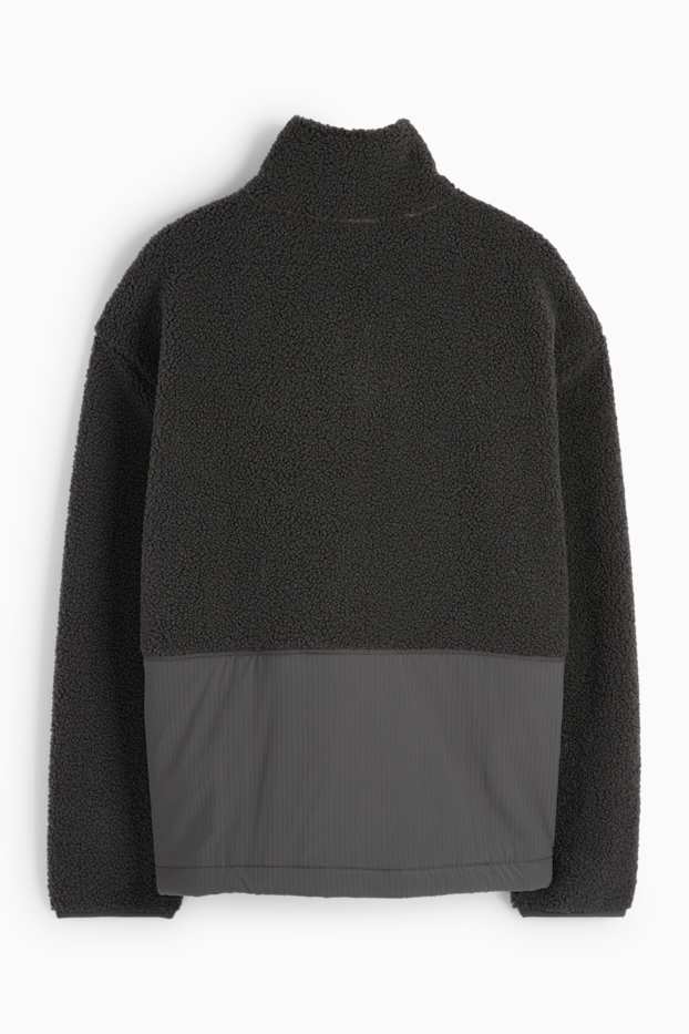 Pánské - Termo fleecová bunda - černá