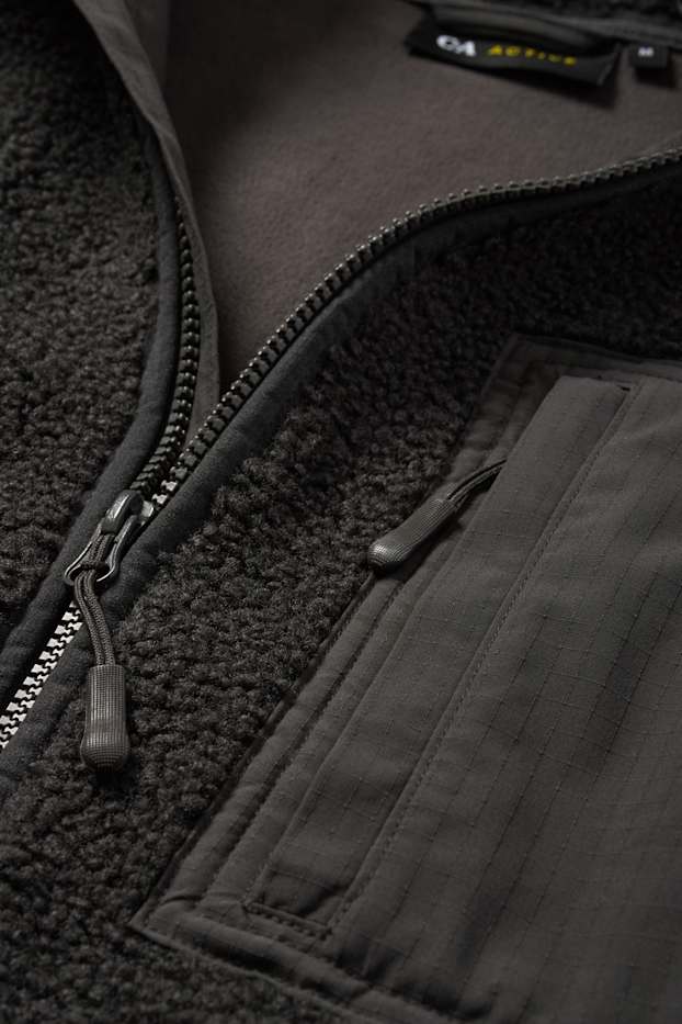 Pánské - Termo fleecová bunda - černá