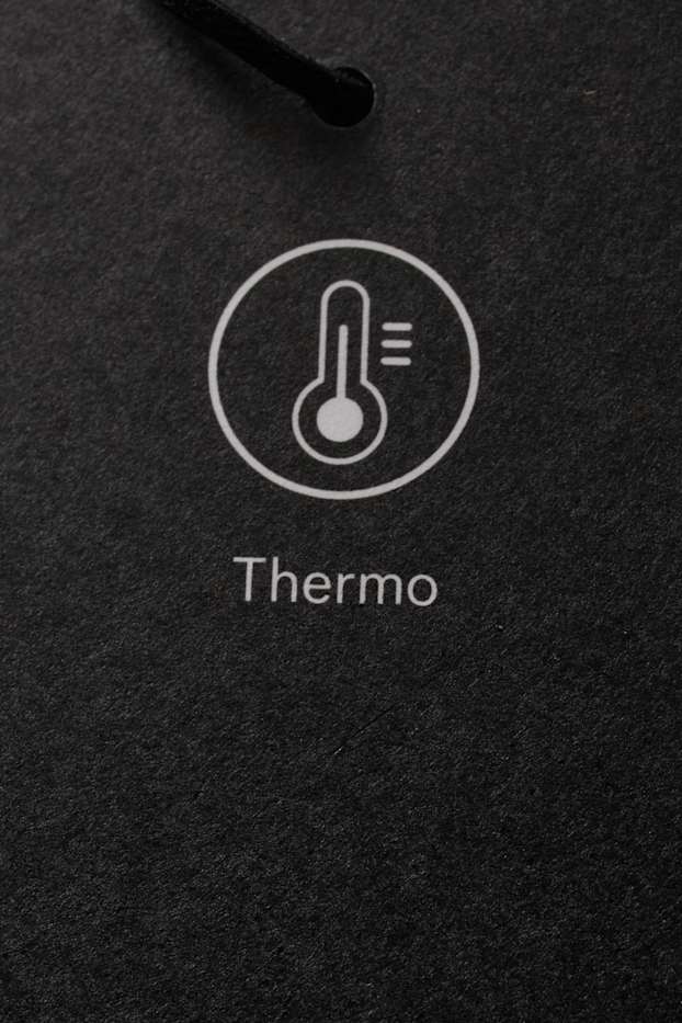 Pánské - Termo fleecová bunda - černá