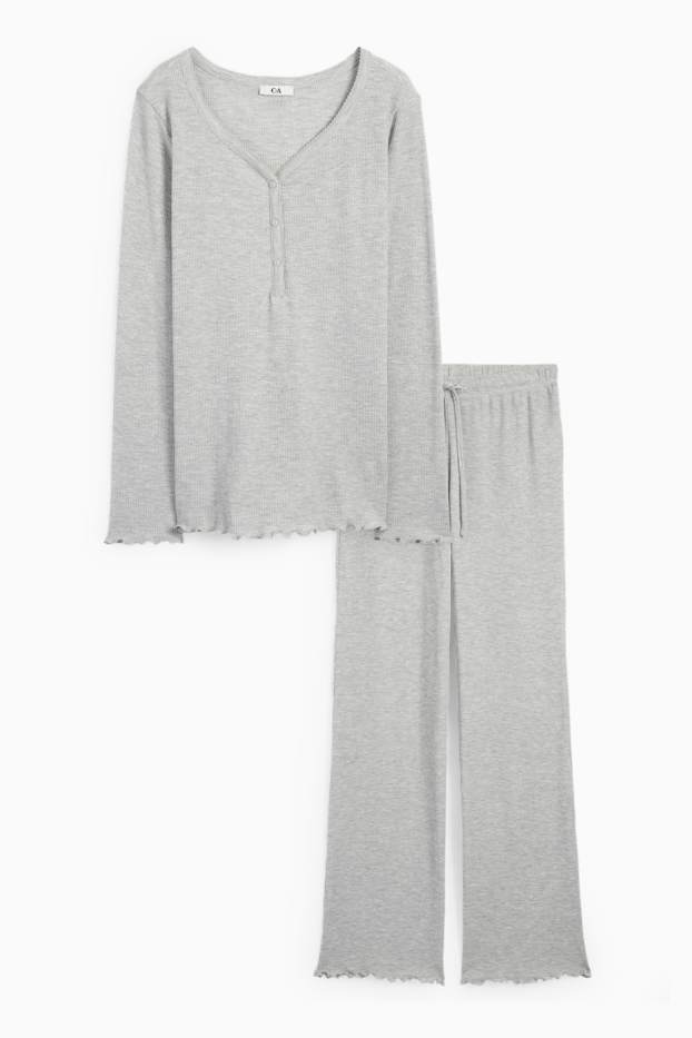 Femei - Pijama - structurată - gri