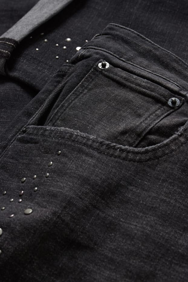 Femmes - Boyfriend jean - mid waist - gris foncé