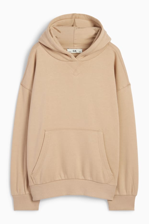 Enfants filles - Sweat à capuche - beige