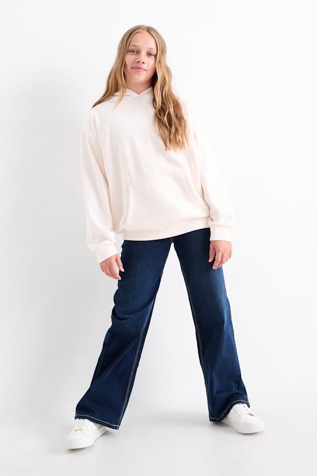 Nena - Wide Leg Jeans - texà blau fosc