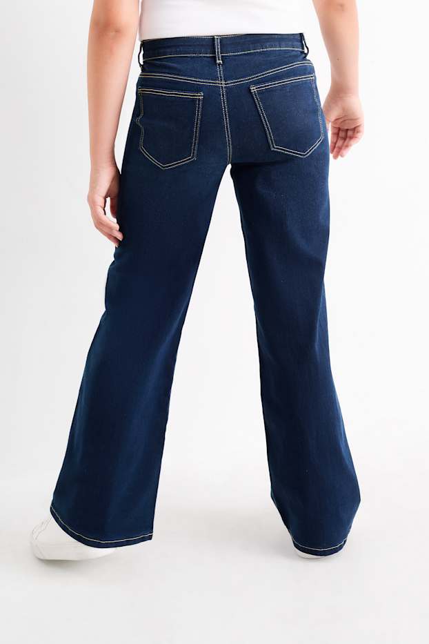 Nena - Wide Leg Jeans - texà blau fosc