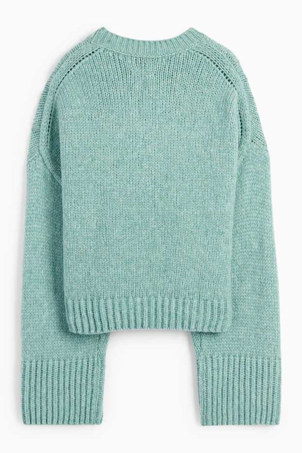 Dames - Trui - merino-mix - mintgroen