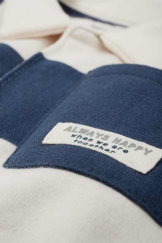 Bebés niños - Sudadera para bebé - de rayas - azul / beis