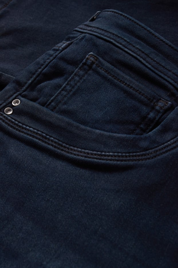 Damen - Slim Jeans - Mid Waist - Jog Denim - dunkeljeansblau