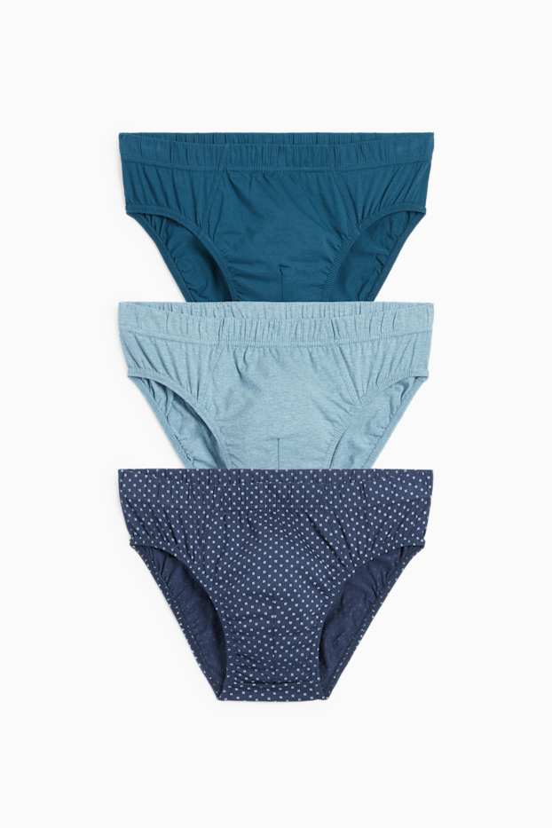Uomo - Confezione da 3 - slip - blu scuro