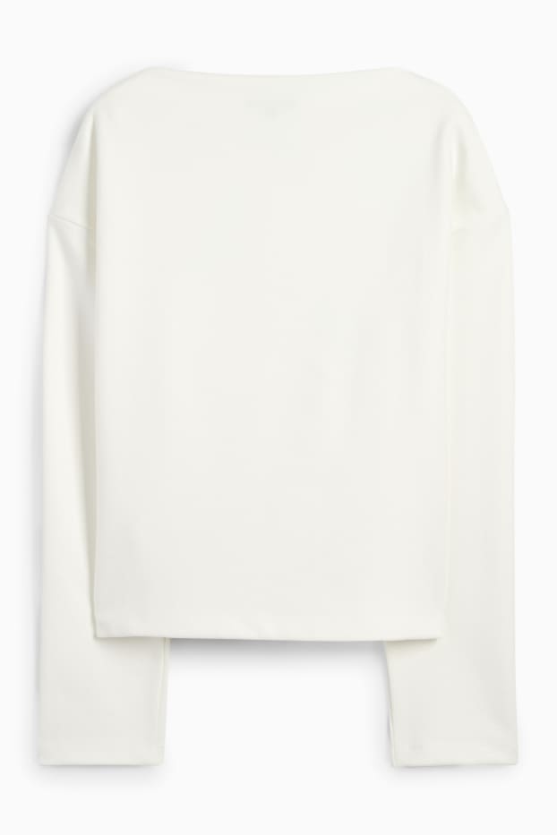 Damen - Sweatshirt - weiß